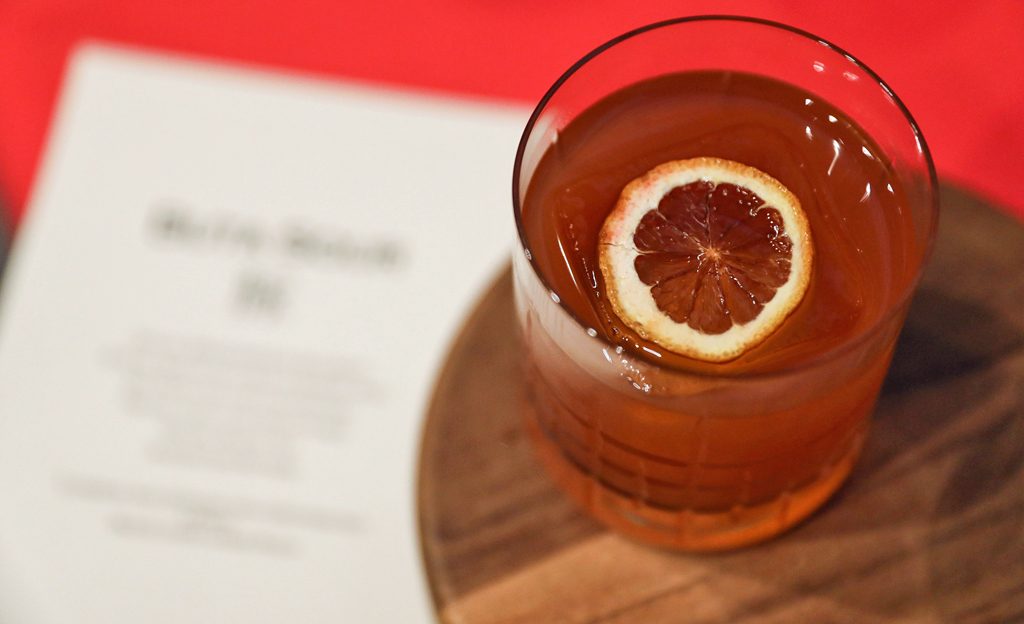 cocktail with orange slice