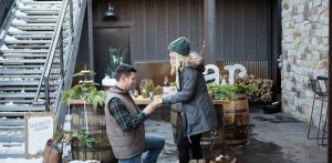 proposal at distillery