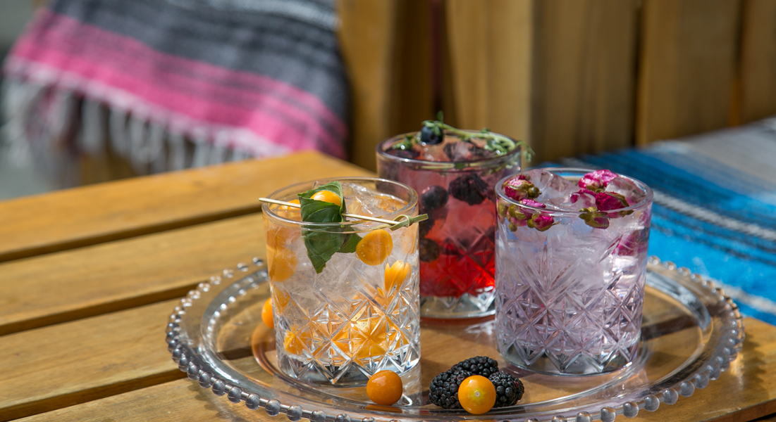 three cocktails