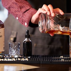 bartender making cocktail