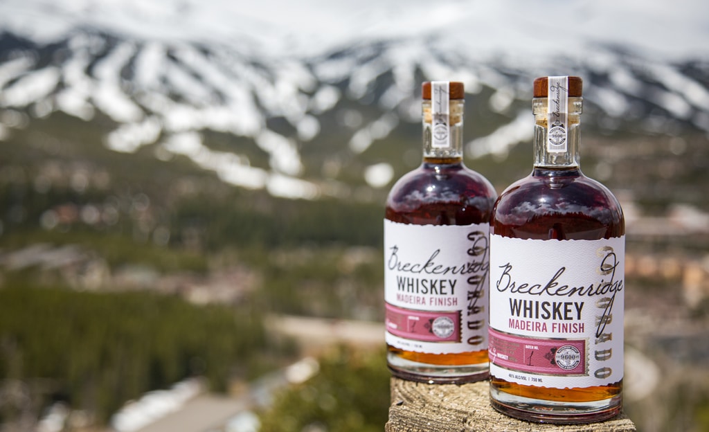 two bottles of Breckenridge whiskey madeira finish