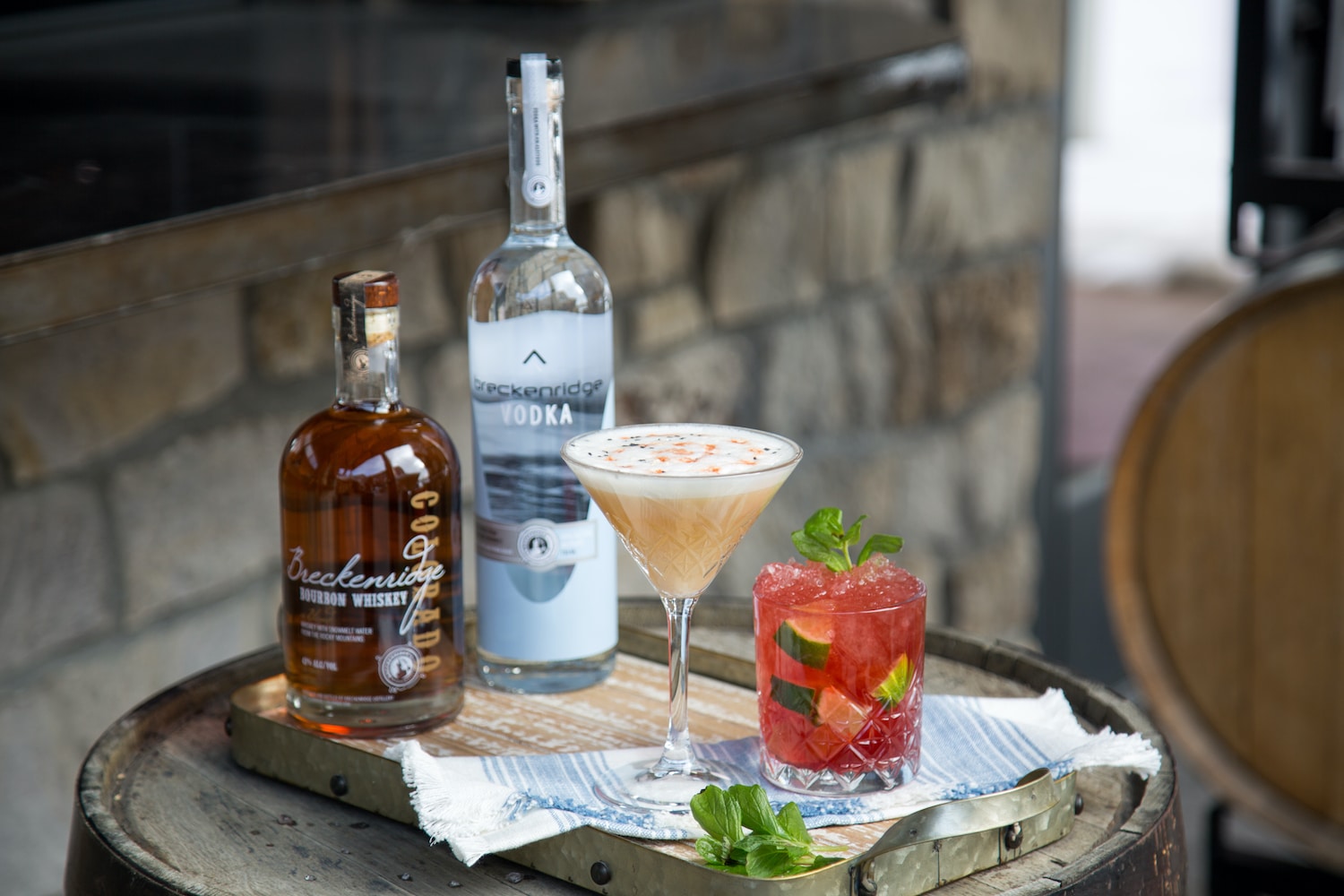 vodka cocktail and bourbon whiskey cocktail