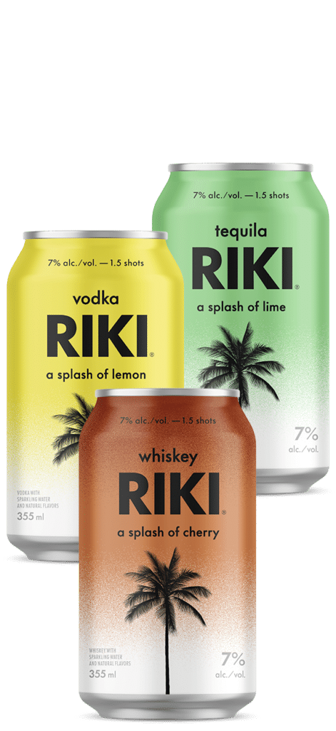 Riki Whiskey, Vodka, Tequila